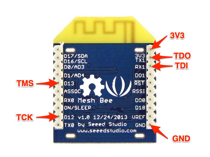 MeshBee: JTAG Pinout